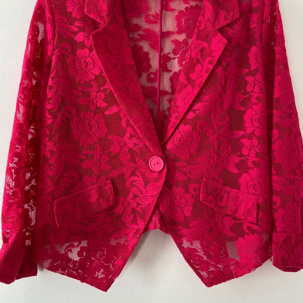 Beautiful Pink Lace Blazer